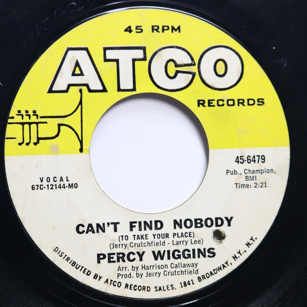 PERCY WIGGINS - CAN'T FIND NOBODY / BOOK OF MEMORIES  *SOUL 45*‎